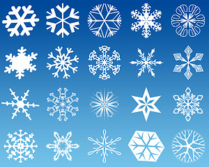 Image showing Snowflakes twenty