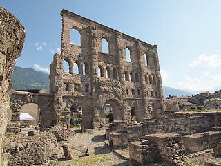 Image showing Roman Theatre Aosta