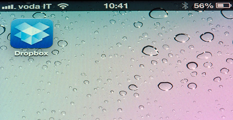 Image showing PISA, ITALY - NOV 18: Dropbox icon on a phone screen, November 1