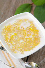 Image showing Tapioca with corn and coconut milk