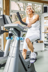 Image showing fitness mature woman