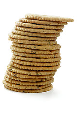 Image showing Stack of Dry Biscuits