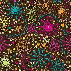 Image showing Floral seamless pattern in vector