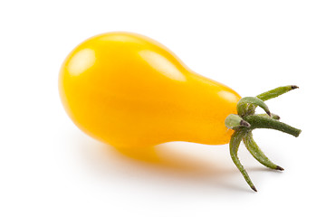 Image showing yellow tomato on white background