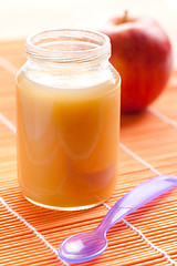 Image showing glass jar of baby food