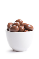 Image showing almonds in chocolate