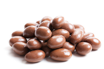 Image showing almonds in chocolate