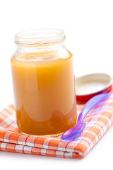 Image showing glass jar of baby food