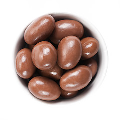 Image showing almonds in chocolate