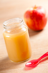 Image showing glass jar of baby food