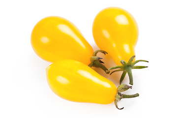 Image showing yellow tomatoes on white background