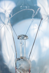 Image showing White lightbulb closeup 