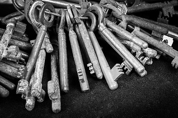 Image showing Rusty old keys