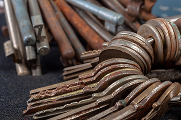 Image showing Rusty old keys