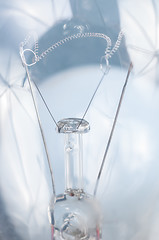 Image showing White lightbulb closeup 