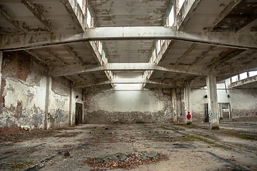 Image showing Industrial building interior