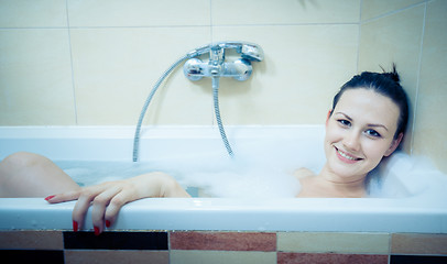 Image showing Girl in the Bath