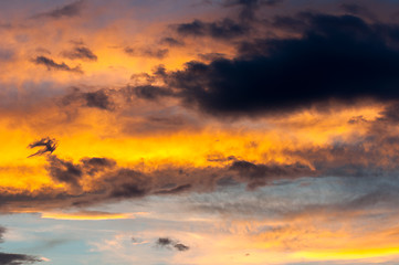 Image showing Dramatic sky with clouds