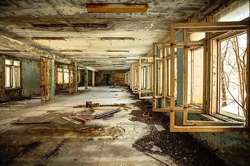 Image showing Abandoned Corridor in Chernobyl