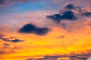 Image showing Dramatic sky with clouds