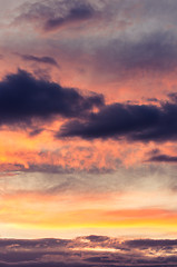 Image showing Dramatic sky with clouds