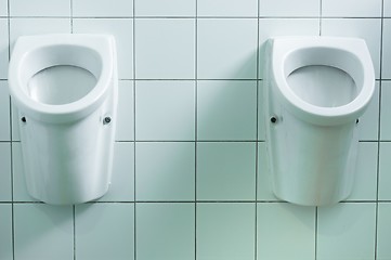 Image showing Urinal on the wall