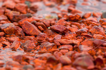 Image showing Polluted water flowing