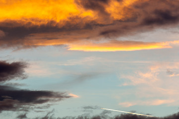 Image showing Dramatic sky with clouds