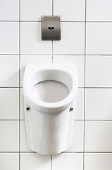 Image showing Urinal on the wall