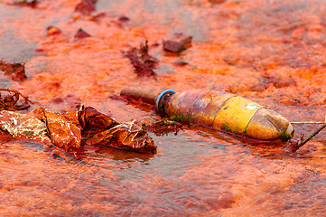 Image showing Polluted water flowing