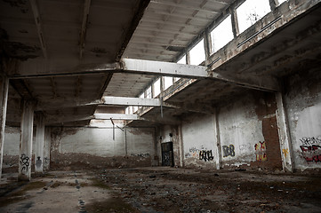 Image showing Industrial building interior