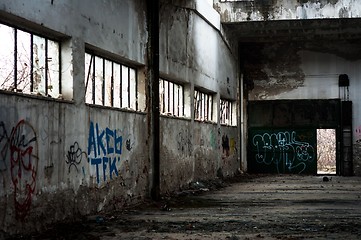 Image showing Industrial building interior