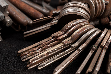 Image showing Rusty old keys