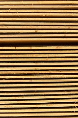 Image showing Stacked up wood