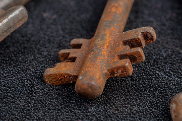 Image showing Rusty old keys