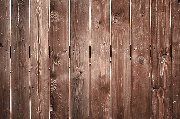 Image showing Wooden fence closeup