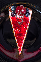 Image showing Closeup of a delicious dessert