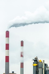 Image showing Chimney with fumes coming out