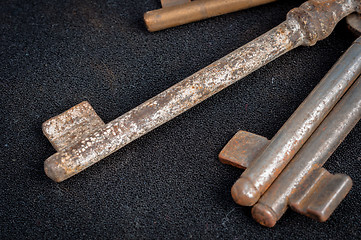 Image showing Rusty old keys