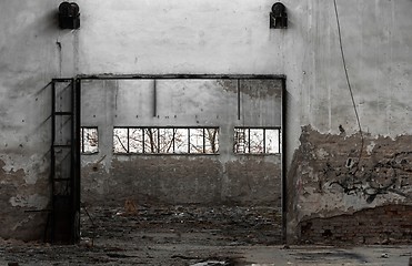 Image showing Photo of an Abandoned industrial building