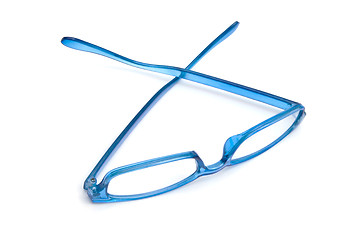 Image showing Beautiful blue glasses 