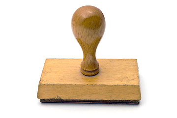 Image showing Old wooden stamp 