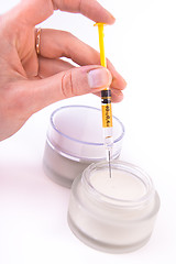 Image showing botox cream with syringe