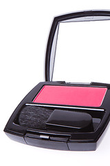 Image showing compact blush with brush