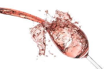 Image showing rose wine