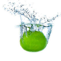 Image showing lime splashing