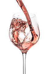 Image showing rose wine