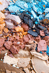 Image showing crushed eyeshadows