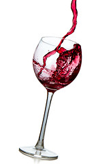 Image showing pouring red wine 