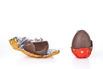 Image showing chocolate easter egg